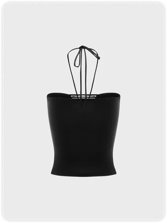 Kollyy Punk Black Graphic Halter Cut Out Halloween Top Tank Top & Cami 8 Kollyy Punk Black Graphic Halter Cut Out Halloween Top Tank Top & Cami - Image 8