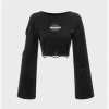 Kollyy Street Black Cut Out Top Sweater