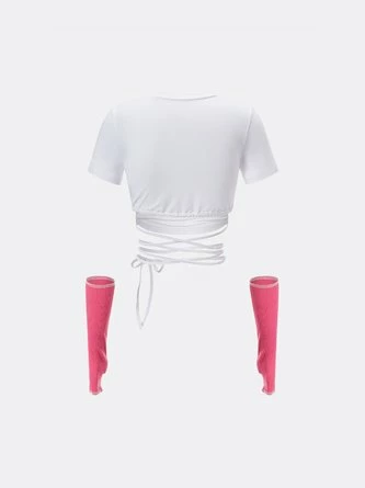 Kollyy Fashion White Top T-Shirt 6 Kollyy Fashion White Top T-Shirt - Image 6