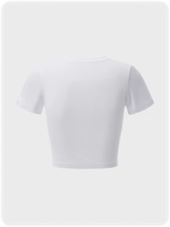 Kollyy Street White Slim Letter Top T-Shirt 7 Kollyy Street White Slim Letter Top T-Shirt -Tops Sales ed9aa0a4784769c77008dce29dff26dd