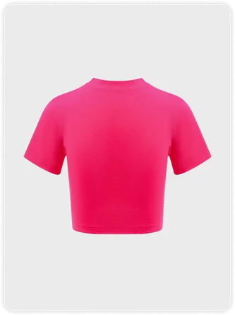 Kollyy Street Deep Pink Top T-Shirt 4 Kollyy Street Deep Pink Top T-Shirt - Image 4