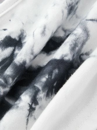 Kollyy Fashion Black-White Tie Dye Disc Buckle Halter Top Tank Top & Cami 3 Kollyy Fashion Black-White Tie Dye Disc Buckle Halter Top Tank Top & Cami - Image 3