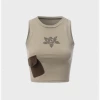 Kollyy Vintage Khaki Top Tank Top & Cami