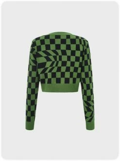 Kollyy Green Plaid Top Sweater -Tops Sales f2bacba562c9bf9a6f3a079f327cbbaa