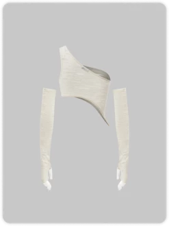 Kollyy Y2K Off White Asymmetrical Design Arm Sleeves Cyberpunk Top Women Top 17 Kollyy Y2K Off White Asymmetrical Design Arm Sleeves Cyberpunk Top Women Top -Tops Sales f33e7e47260880ebd9b32fb9c5934363