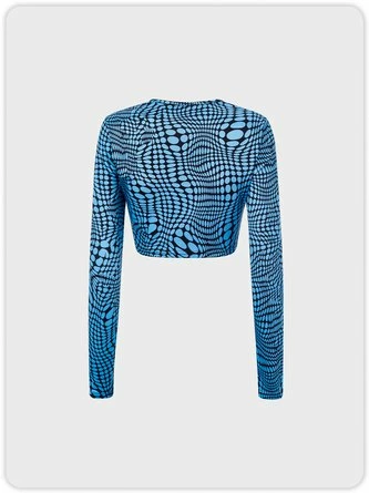 Kollyy Preppy1 Black-Blue Top T-Shirt 4 Kollyy Preppy1 Black-Blue Top T-Shirt - Image 4