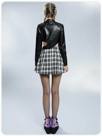 Kollyy Punk Black Top Outwear 4 Kollyy Punk Black Top Outwear - Image 4