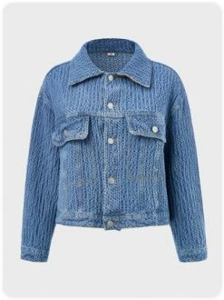 Kollyy Casual Blue Top Outwear