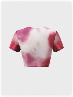 Kollyy Edgy Deep Pink Body Print Top T-Shirt -Tops Sales f3f8117e5293f17aac94853388564142