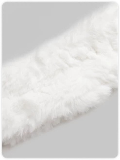 Kollyy Y2k White Sherpa Top Tank Top & Cami -Tops Sales f446319d9067cd53fc55a513723b70bd