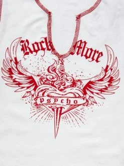 Kollyy Y2K White Feather Color Block Top Tank Top & Cami -Tops Sales f50ea373acb356fe18a4a6d8931f08fc