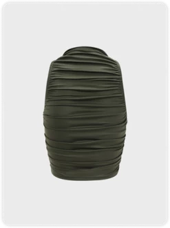 Kollyy Street Green Wrinkled Top Tank Top & Cami -Tops Sales f933685231f706dd55835fb6960ad587