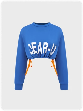 Kollyy Blue Top Hoodie & Sweatshirt 1 Kollyy Blue Top Hoodie & Sweatshirt