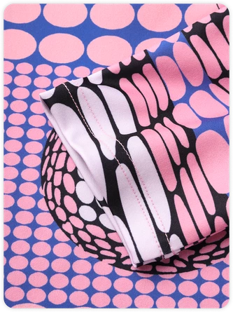 Kollyy Y2K Purple Polka Dot Body Print Party Top T-Shirt 3 Kollyy Y2K Purple Polka Dot Body Print Party Top T-Shirt - Image 3