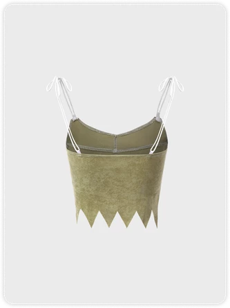 Kollyy Street Deep Khaki Top Tank Top & Cami 4 Kollyy Street Deep Khaki Top Tank Top & Cami - Image 4