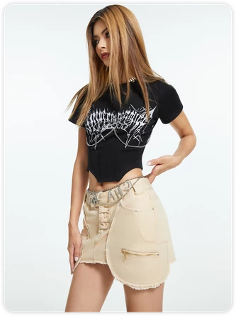 Kollyy Fashion White Top T-Shirt 3 Kollyy Fashion White Top T-Shirt - Image 3