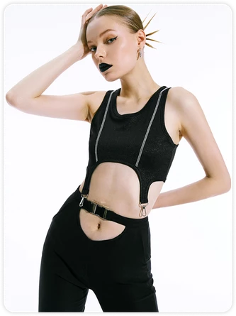 Kollyy Black Top Tank Top & Cami 1 Kollyy Black Top Tank Top & Cami