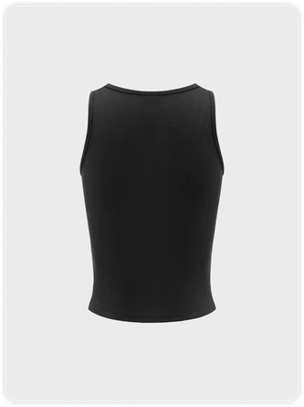 Kollyy Y2K Black Graphic Halloween Top Tank Top & Cami 4 Kollyy Y2K Black Graphic Halloween Top Tank Top & Cami - Image 4